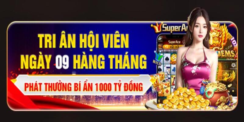 Khuyến mãi 789win tri ân hội viên ngày 09